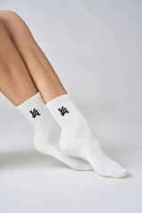 W619 Solid crew sock