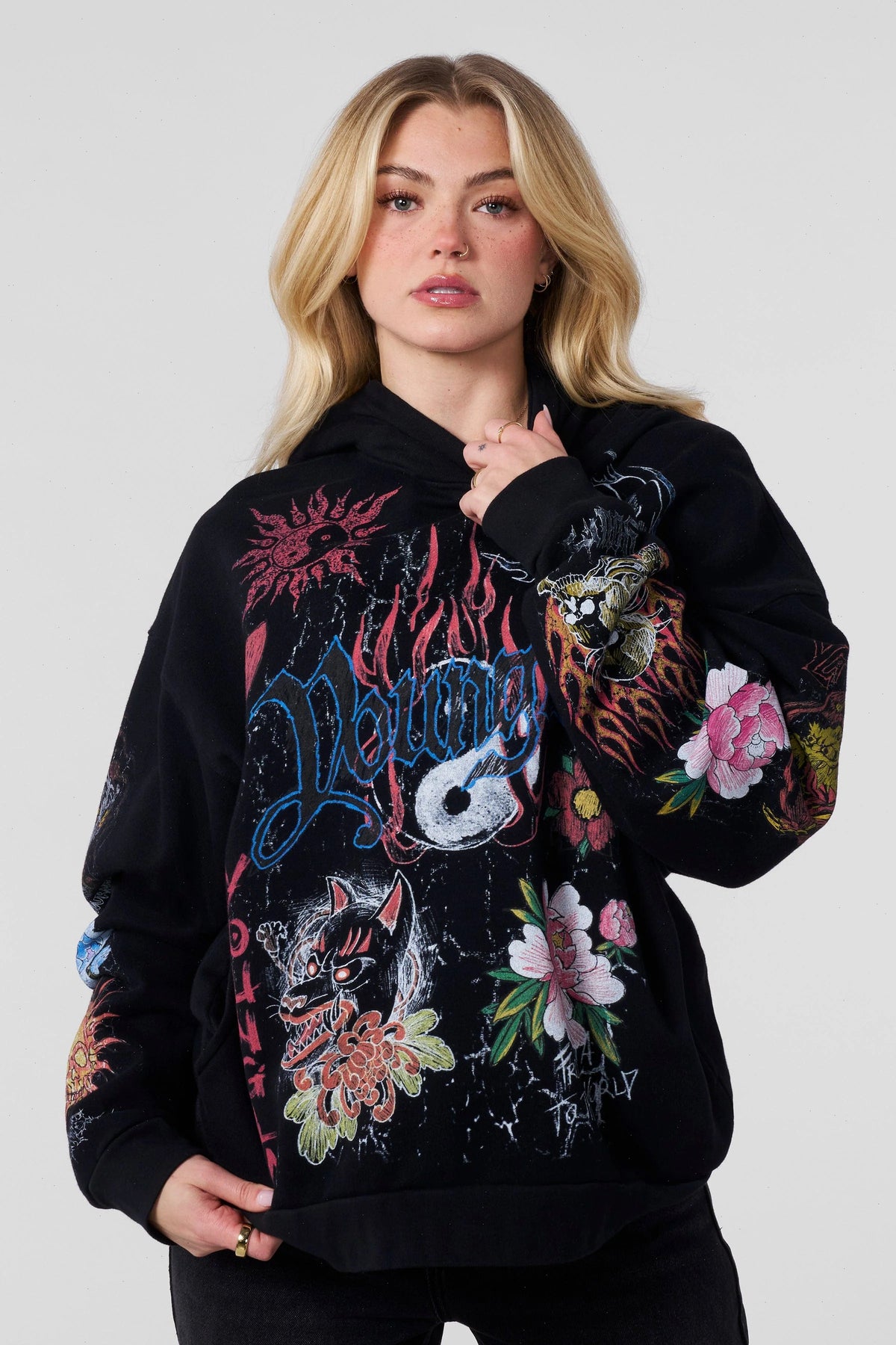 W562 Scribble Hoodie