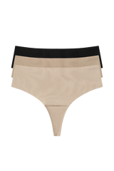 W637 padded thong 3-pack